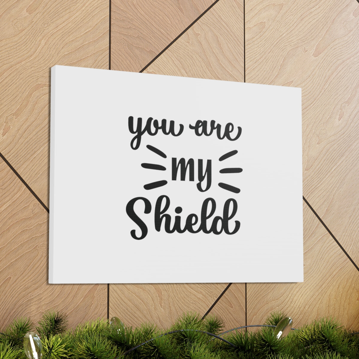 You Are My Shield Psalm 3:3 Christian Wall Art Bible Verse Print Ready to Hang Unframed-Express Your Love Gifts