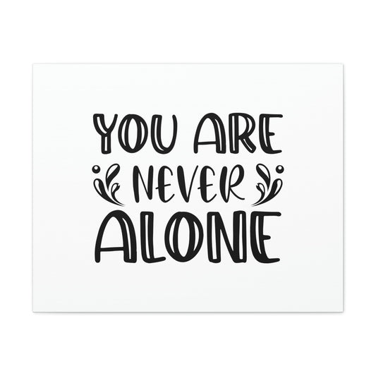 You Are Never Alone Psalm 23:4 Splash Christian Wall Art Bible Verse Print Ready to Hang Unframed-Express Your Love Gifts