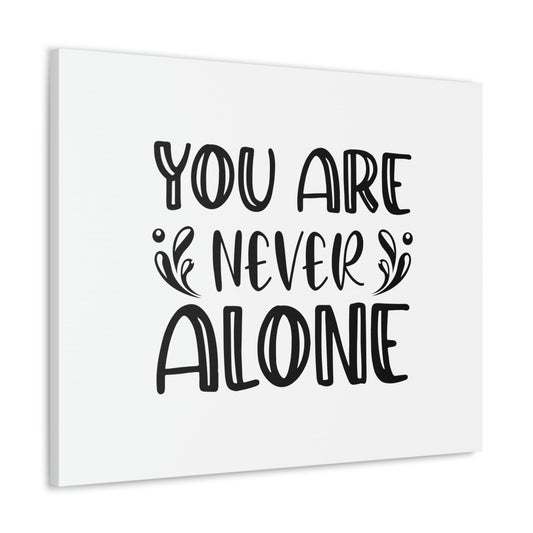 You Are Never Alone Psalm 23:4 Splash Christian Wall Art Bible Verse Print Ready to Hang Unframed-Express Your Love Gifts