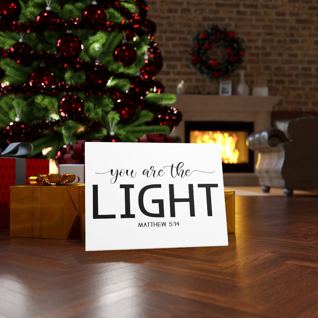 Scripture Walls You Are The Light Matthew 5:14 Bible Verse Canvas Christian Wall Art Ready to Hang Unframed-Express Your Love Gifts
