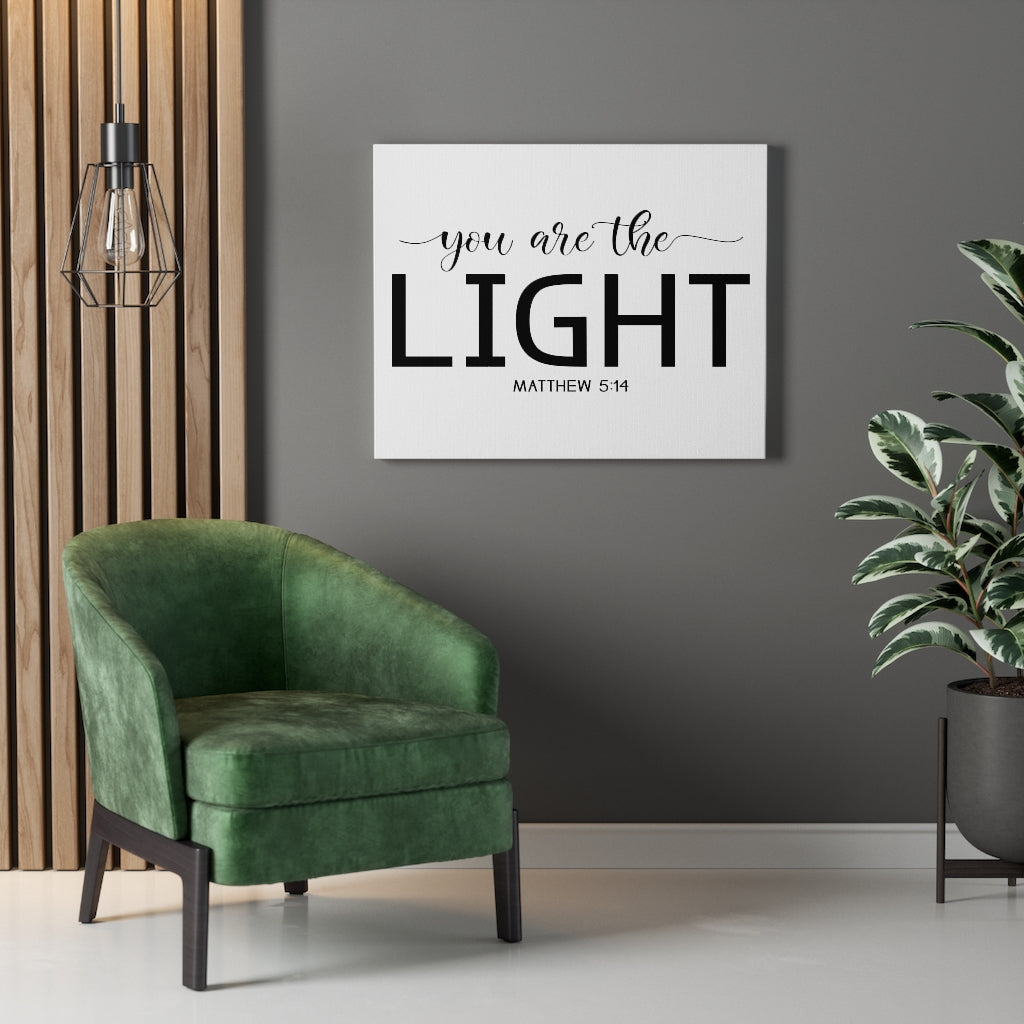 Scripture Walls You Are The Light Matthew 5:14 Bible Verse Canvas Christian Wall Art Ready to Hang Unframed-Express Your Love Gifts