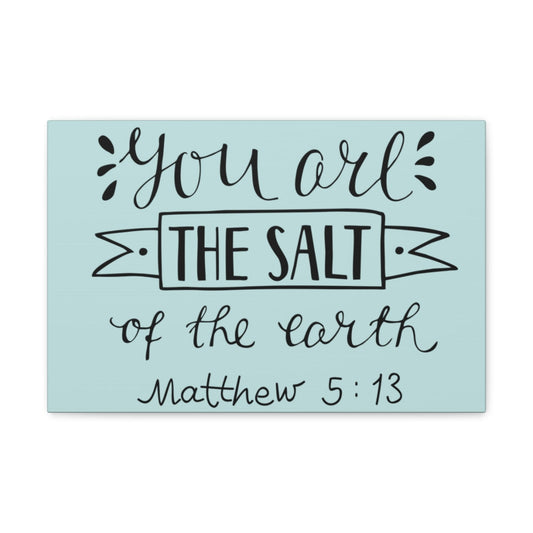 You Are The Salt Matthew 5:13 Christian Wall Art Bible Verse Print Ready To Hang Unframed-Express Your Love Gifts