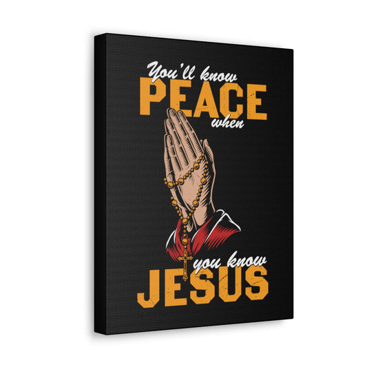You'll Know Peace Rosary Psalms 96:1-13 Christian Wall Art Bible Verse Print Ready to Hang Unframed-Express Your Love Gifts