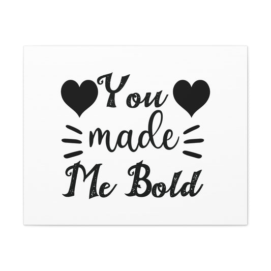 You Made Me Bold Psalm 138:3 Heart Christian Wall Art Bible Verse Print Ready to Hang Unframed-Express Your Love Gifts