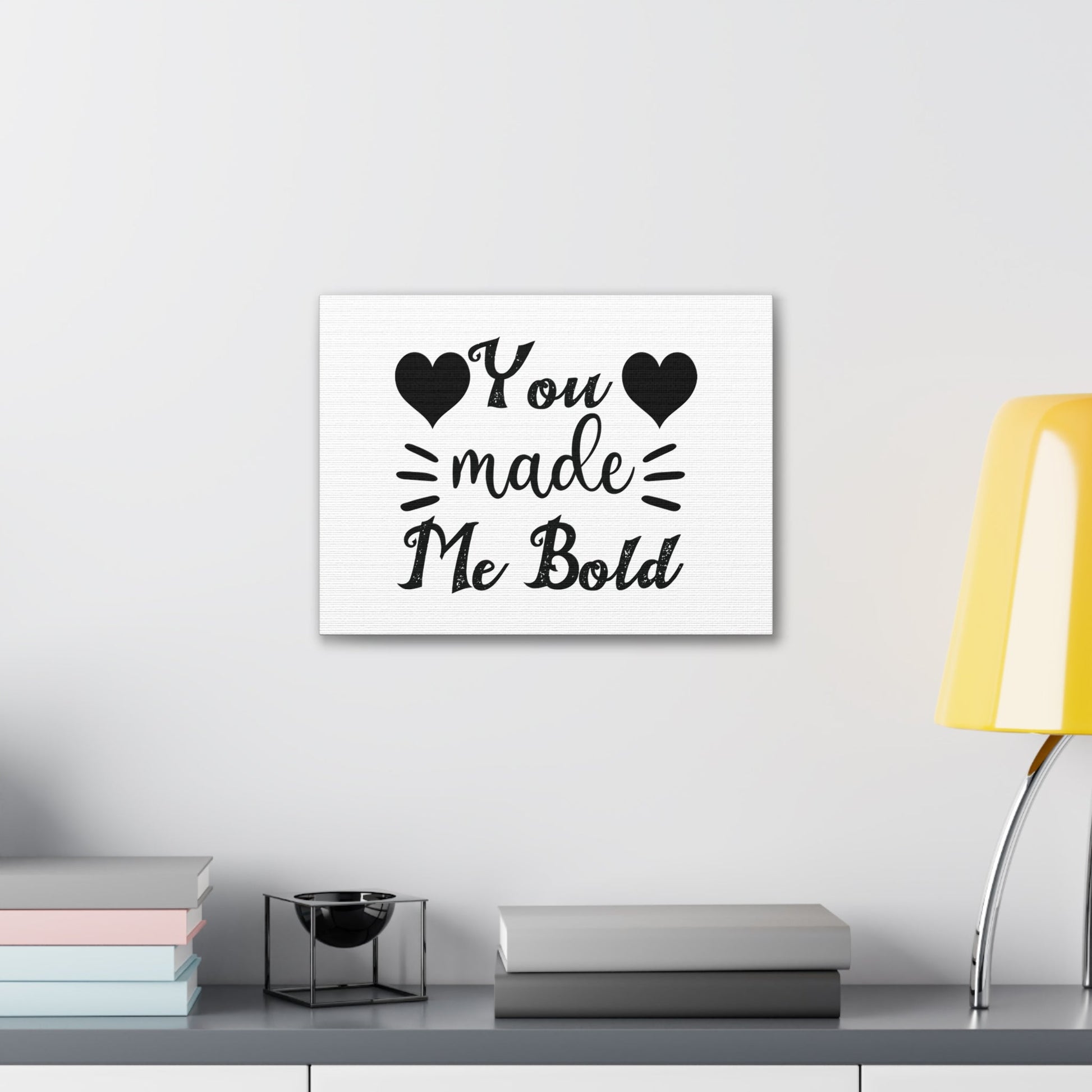 You Made Me Bold Psalm 138:3 Heart Christian Wall Art Bible Verse Print Ready to Hang Unframed-Express Your Love Gifts