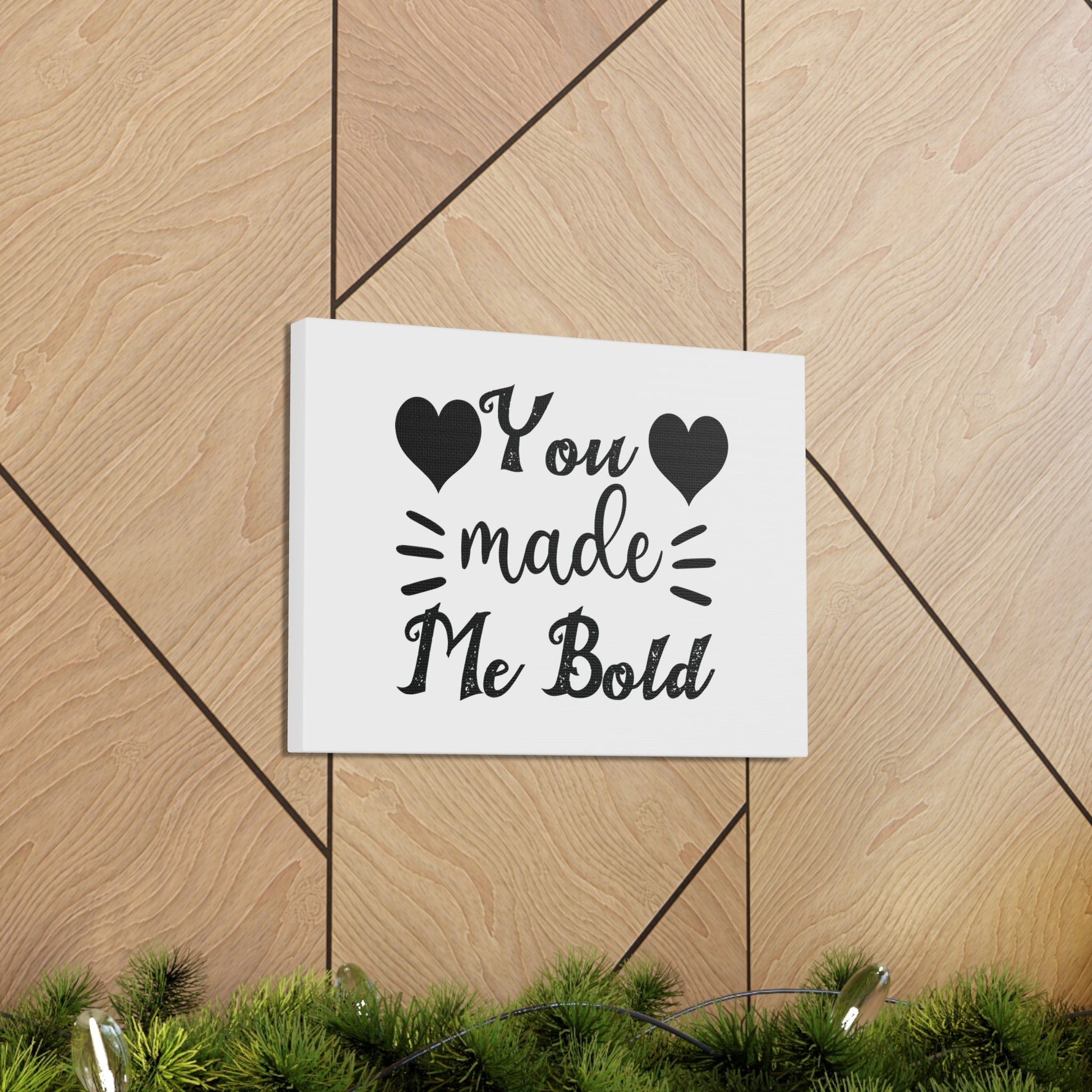 You Made Me Bold Psalm 138:3 Heart Christian Wall Art Bible Verse Print Ready to Hang Unframed-Express Your Love Gifts