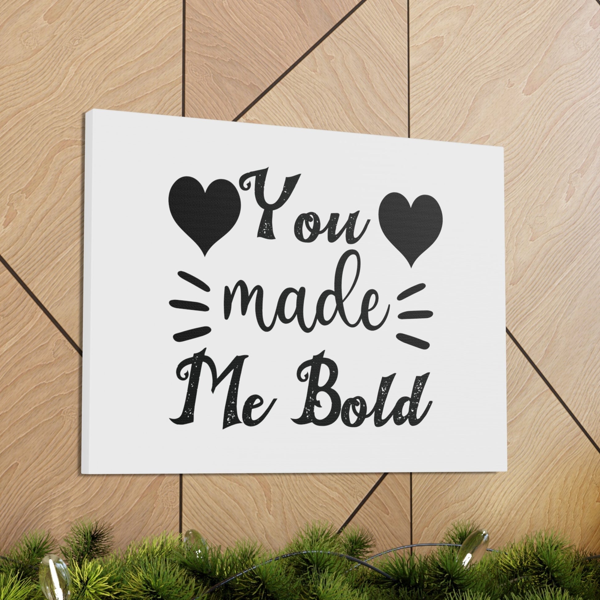 You Made Me Bold Psalm 138:3 Heart Christian Wall Art Bible Verse Print Ready to Hang Unframed-Express Your Love Gifts
