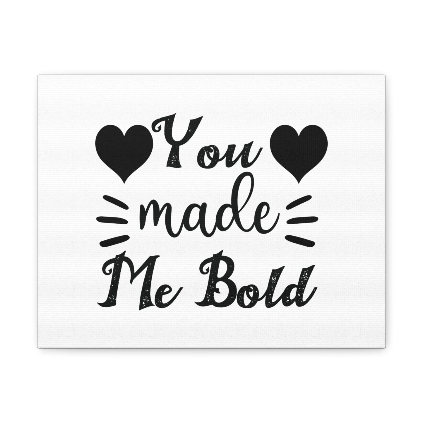 You Made Me Bold Psalm 138:3 Heart Christian Wall Art Bible Verse Print Ready to Hang Unframed-Express Your Love Gifts
