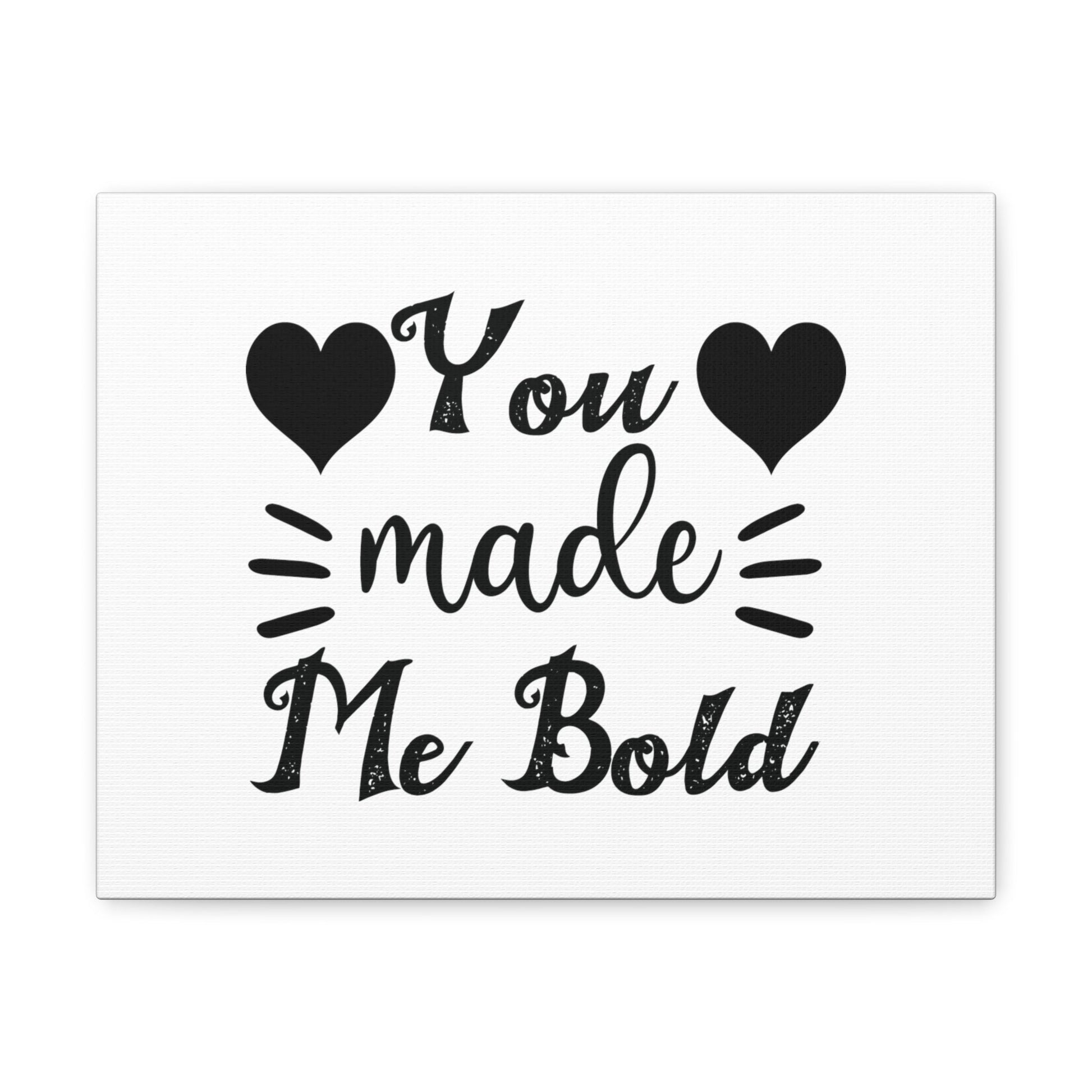 You Made Me Bold Psalm 138:3 Heart Christian Wall Art Bible Verse Print Ready to Hang Unframed-Express Your Love Gifts