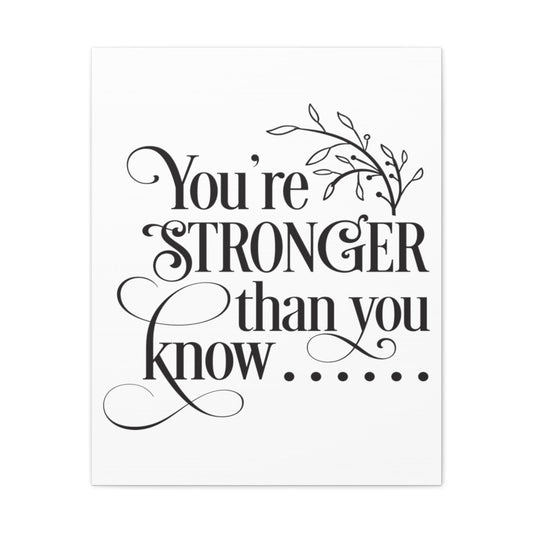 You're Stronger Than Isaiah 40:31 Christian Wall Art Print Ready to Hang Unframed-Express Your Love Gifts