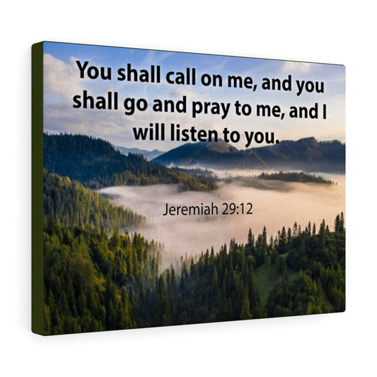 You Shall Call on Me Jeremiah 29:12 Christian Home Decor Bible Art Unframed-Express Your Love Gifts