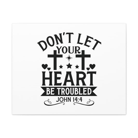 Scripture Walls Your Heart John 14:4 Stars Bible Verse Canvas Christian Wall Art Ready to Hang Unframed-Express Your Love Gifts