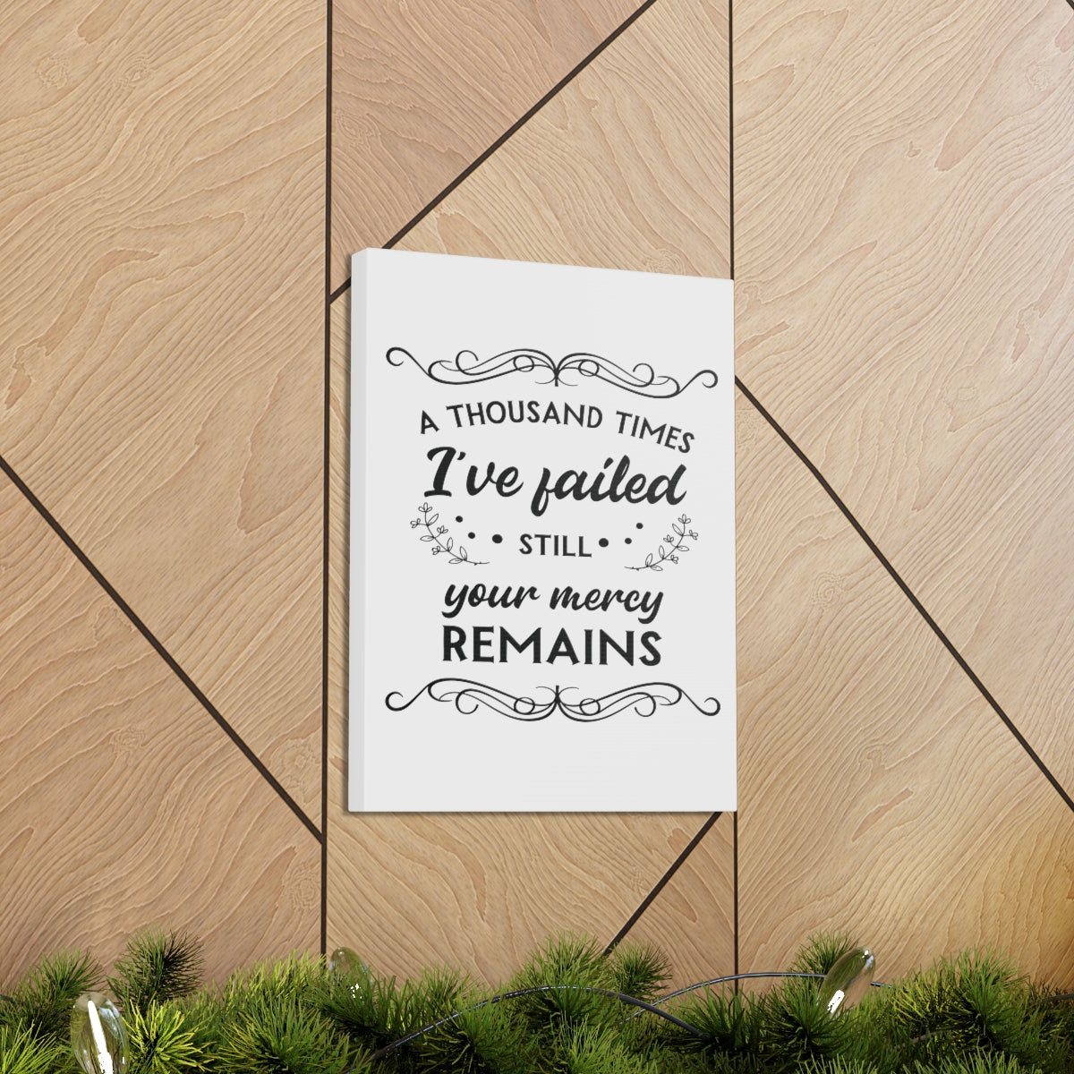 Scripture Walls Your Mercy Remains 2 John 1:3 Christian Wall Art Print Ready to Hang Unframed-Express Your Love Gifts